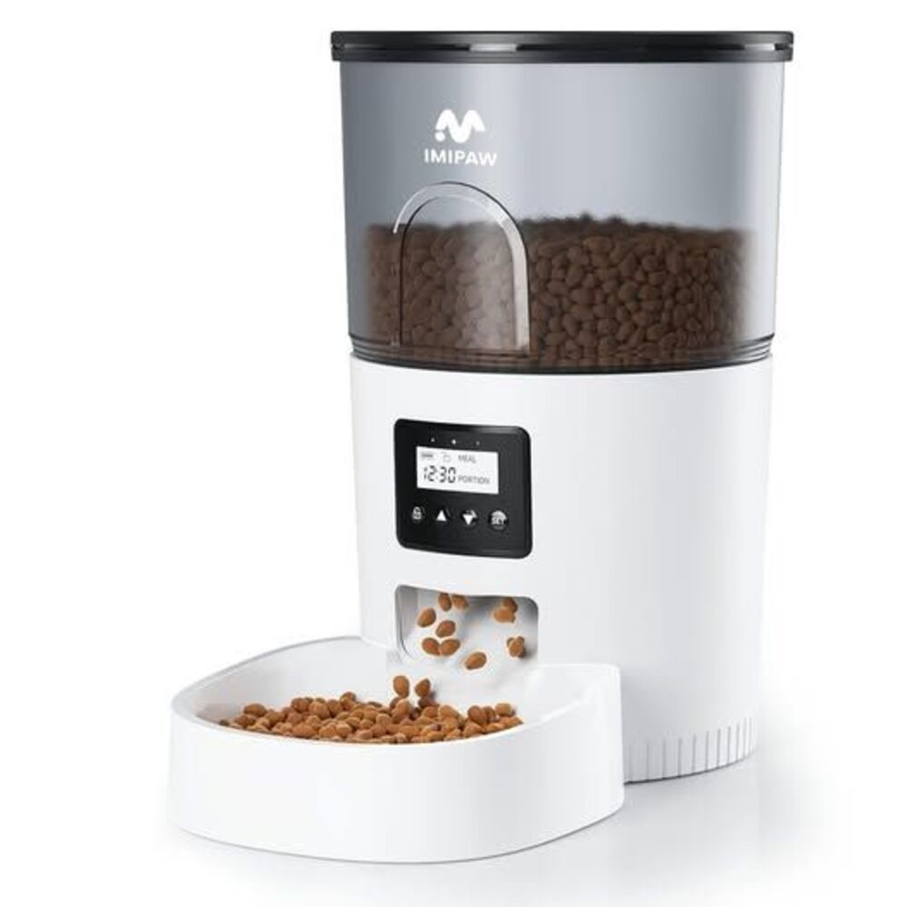 IMIPAW Automatic Cat Feeders, Timed Cat Dry Food Dispenser